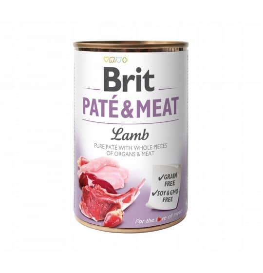 BRIT karma dla psa PATE & MEAT LAMB 400g